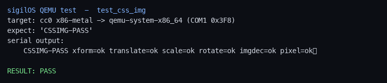 CSSIMG-PASS on x86 QEMU
