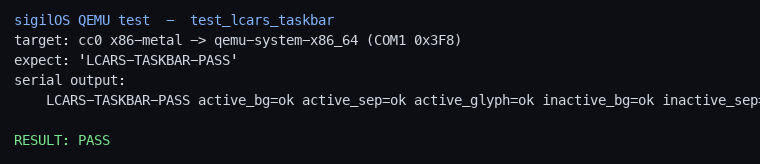 lcars_taskbar_item: active (orange+tan) + inactive (ltblue+black) adjacent cells, 1px separator